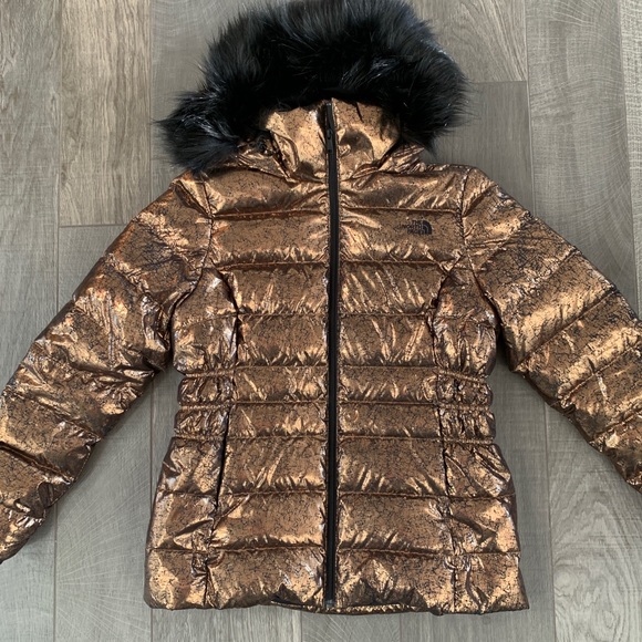 north face gotham copper